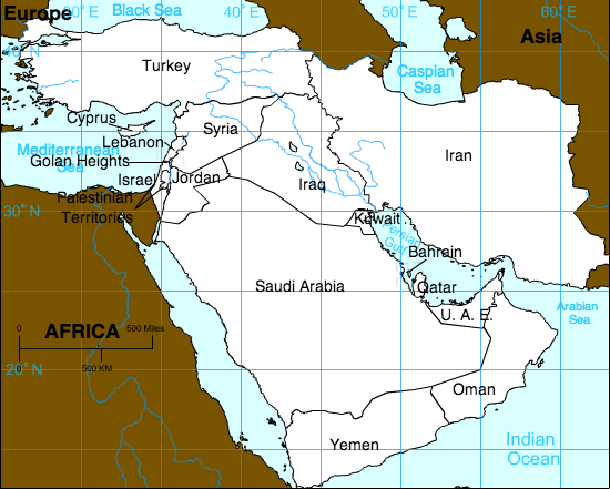 Middle East Map Quiz Andrey Ten